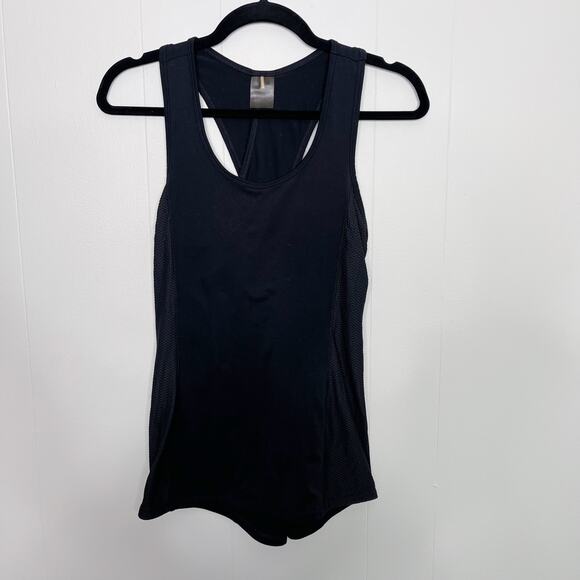 Calia By Carrie Underwood Black Crossback Mesh Pieced Tank Top XSmall XS Scoop - Picture 1 of 8